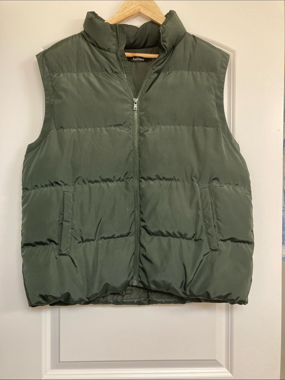 Oversized OliveGreen Puffer Vest